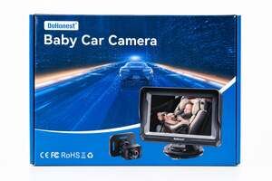DoHonest 5-Inch HD 1080P Baby Car Camera 360-Degree Rotating Rear-Facing Monitor